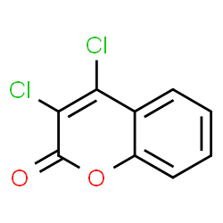 ChemSpider 2D Image | 3,4-Dichloro-2H-chromen-2-one | C9H4Cl2O2