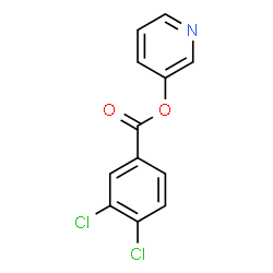 ChemSpider 2D Image | 3-Pyridinyl 3,4-dichlorobenzoate | C12H7Cl2NO2