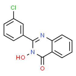 ChemSpider 2D Image | 2-(3-Chlorophenyl)-3-hydroxy-4(3H)-quinazolinone | C14H9ClN2O2