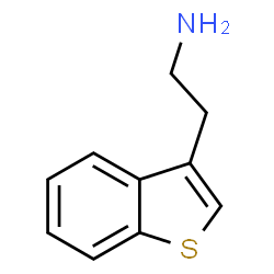 ChemSpider 2D Image | 2-(1-Benzothiophen-3-yl)ethanamine | C10H11NS