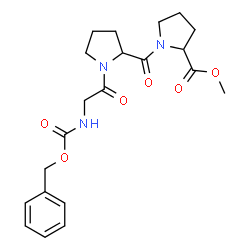 ChemSpider 2D Image | Methyl N-[(benzyloxy)carbonyl]glycylprolylprolinate | C21H27N3O6