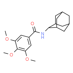 ChemSpider 2D Image | N-(Adamantan-2-yl)-3,4,5-trimethoxybenzamide | C20H27NO4