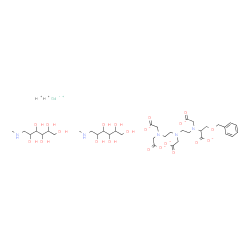 ChemSpider 2D Image | Gadolinium hydrogen 4-carboxylato-5,8,11-tris(carboxylatomethyl)-1-phenyl-2-oxa-5,8,11-triazatridecan-13-oate - 1-deoxy-1-(methylamino)hexitol (1:2:1:2) | C36H62GdN5O21