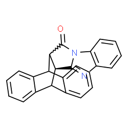 ChemSpider 2D Image | (2S)-4,11-Diazaheptacyclo[12.6.6.0~2,13~.0~3,11~.0~5,10~.0~15,20~.0~21,26~]hexacosa-3,5,7,9,15,17,19,21,23,25-decaen-12-one | C24H16N2O