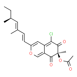 ChemSpider 2D Image | Sclerotiorin | C21H23ClO5