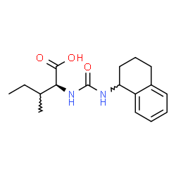 ChemSpider 2D Image | N-(1,2,3,4-Tetrahydro-1-naphthalenylcarbamoyl)-L-isoleucine | C17H24N2O3