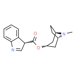 ChemSpider 2D Image | (1R,5S)-8-Methyl-8-azabicyclo[3.2.1]oct-3-yl 3H-indole-3-carboxylate | C17H20N2O2