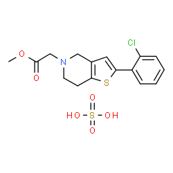 ChemSpider 2D Image | Clopidogrel sulfate | C16H18ClNO6S2