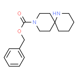 ChemSpider 2D Image | Benzyl 1,9-diazaspiro[5.5]undecane-9-carboxylate | C17H24N2O2