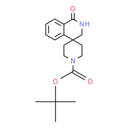 ChemSpider 2D Image | tert-butyl 1-oxo-2,3-dihydro- 1H-spiro[isoquinoline-4,4'-piperidine]-1'-carboxylate | C18H24N2O3