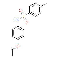 ChemSpider 2D Image | N-(4-Ethoxyphenyl)-4-methylbenzenesulfonamide | C15H17NO3S