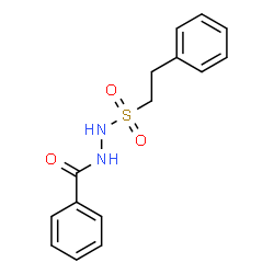 ChemSpider 2D Image | N'-[(2-Phenylethyl)sulfonyl]benzohydrazide | C15H16N2O3S