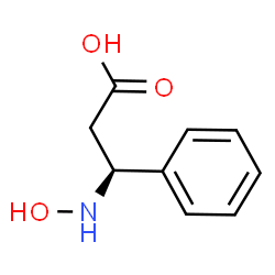 ChemSpider 2D Image | (3S)-3-(Hydroxyamino)-3-phenylpropanoic acid | C9H11NO3