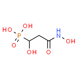 ChemSpider 2D Image | [1-Hydroxy-3-(hydroxyamino)-3-oxopropyl]phosphonic acid | C3H8NO6P