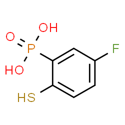 ChemSpider 2D Image | (5-Fluoro-2-sulfanylphenyl)phosphonic acid | C6H6FO3PS
