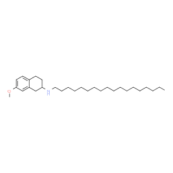 ChemSpider 2D Image | 7-Methoxy-N-octadecyl-1,2,3,4-tetrahydro-2-naphthalenamine | C29H51NO