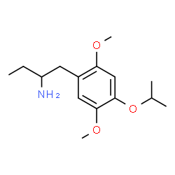 ChemSpider 2D Image | 1-(4-Isopropoxy-2,5-dimethoxyphenyl)-2-butanamine | C15H25NO3