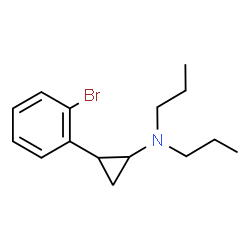 ChemSpider 2D Image | 2-(2-Bromophenyl)-N,N-dipropylcyclopropanamine | C15H22BrN