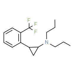 ChemSpider 2D Image | N,N-Dipropyl-2-[2-(trifluoromethyl)phenyl]cyclopropanamine | C16H22F3N