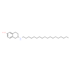 ChemSpider 2D Image | 6-(Octadecylamino)-5,6,7,8-tetrahydro-2-naphthalenol | C28H49NO