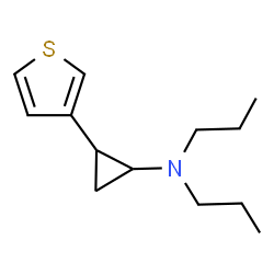 ChemSpider 2D Image | N,N-Dipropyl-2-(3-thienyl)cyclopropanamine | C13H21NS