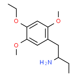 ChemSpider 2D Image | 1-(4-Ethoxy-2,5-dimethoxyphenyl)-2-butanamine | C14H23NO3