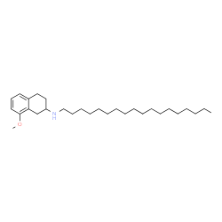 ChemSpider 2D Image | 8-Methoxy-N-octadecyl-1,2,3,4-tetrahydro-2-naphthalenamine | C29H51NO