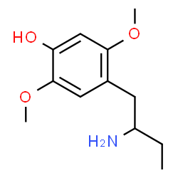 ChemSpider 2D Image | 4-(2-Aminobutyl)-2,5-dimethoxyphenol | C12H19NO3