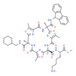 ChemSpider 2D Image | Galmic | C51H60N10O11