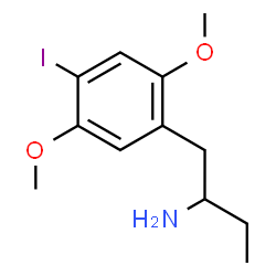 ChemSpider 2D Image | 1-(4-Iodo-2,5-dimethoxyphenyl)-2-butanamine | C12H18INO2