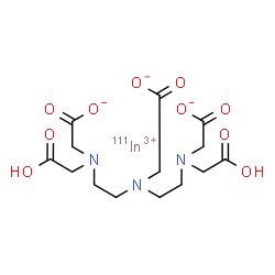 ChemSpider 2D Image | INDIUM IN-111 PENTETATE | C14H20111InN3O10