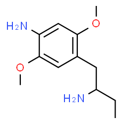 ChemSpider 2D Image | 4-(2-Aminobutyl)-2,5-dimethoxyaniline | C12H20N2O2