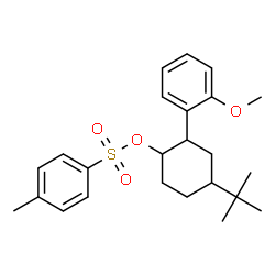 ChemSpider 2D Image | 2-(2-Methoxyphenyl)-4-(2-methyl-2-propanyl)cyclohexyl 4-methylbenzenesulfonate | C24H32O4S