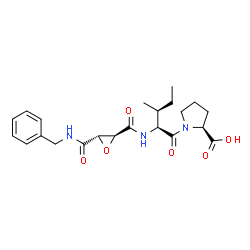 ChemSpider 2D Image | N-{[(2S,3S)-3-(Benzylcarbamoyl)-2-oxiranyl]carbonyl}-L-isoleucyl-L-proline | C22H29N3O6