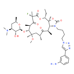 ChemSpider 2D Image | Solithromycin | C43H65FN6O10