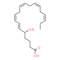 ChemSpider 2D Image | (5R,6E,8Z,11Z,14Z,17Z)-5-Hydroxy-6,8,11,14,17-icosapentaenoic acid | C20H30O3