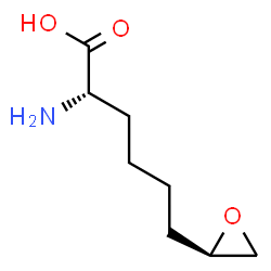 ChemSpider 2D Image | 6-[(2R)-2-Oxiranyl]-L-norleucine | C8H15NO3