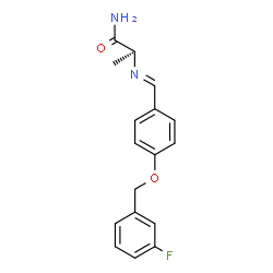 ChemSpider 2D Image | (S)-(+)-2-[4-(FLUOROBENZYLOXY-BENZYLAMINO)PROPIONAMIDE] | C17H17FN2O2