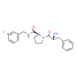 ChemSpider 2D Image | D-Phenylalanyl-N-(3-fluorobenzyl)-L-prolinamide | C21H24FN3O2