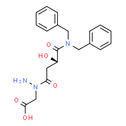 ChemSpider 2D Image | [N-(3-DIBENZYLCARBAMOYL-OXIRANECARBONYL)-HYDRAZINO]-ACETIC ACID | C20H23N3O5