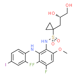 ChemSpider 2D Image | Refametinib | C19H20F3IN2O5S