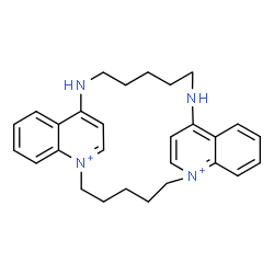 ChemSpider 2D Image | 15,21-Diaza-1,7-diazoniapentacyclo[20.6.2.2~7,14~.0~8,13~.0~23,28~]dotriaconta-1(29),7,9,11,13,22(30),23,25,27,31-decaene | C28H34N4