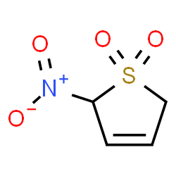 ChemSpider 2D Image | 2-Nitro-2,5-dihydrothiophene 1,1-dioxide | C4H5NO4S