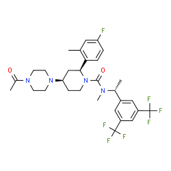 ChemSpider 2D Image | Casopitant | C30H35F7N4O2