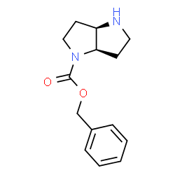 ChemSpider 2D Image | benzyl (3aR,6aR)-octahydropyrrolo[3,2-b]pyrrole-1-carboxylate | C14H18N2O2