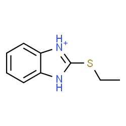 ChemSpider 2D Image | 2-(Ethylsulfanyl)-1H-benzimidazol-3-ium | C9H11N2S