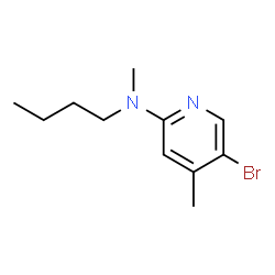 ChemSpider 2D Image | 5-Bromo-N-butyl-N,4-dimethyl-2-pyridinamine | C11H17BrN2
