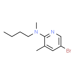 ChemSpider 2D Image | 5-Bromo-N-butyl-N,3-dimethyl-2-pyridinamine | C11H17BrN2