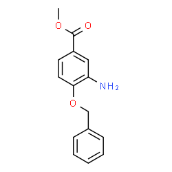 ChemSpider 2D Image | Methyl 3-amino-4-(benzyloxy)benzoate | C15H15NO3