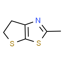 ChemSpider 2D Image | 2-Methyl-5,6-dihydrothieno[3,2-d][1,3]thiazole | C6H7NS2